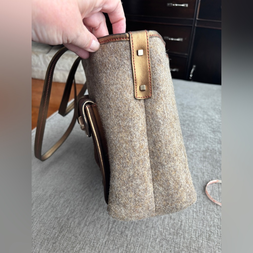 Tumi Brown Wool Computer Bag - image 3